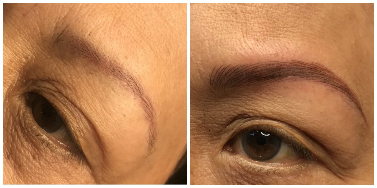 microblading client
